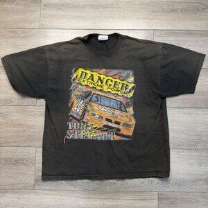Vintage Nascar Distressed 1999 Tony Stewart The Home Depot Shirt Size XL Fade